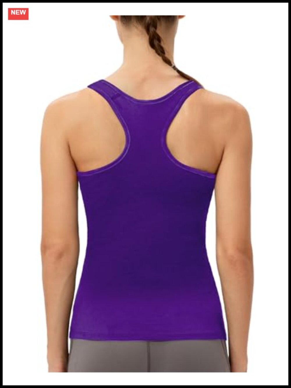 Women's Racerback Workout Tank Top Slim Fit Athletic Sleeveless Yoga Gym